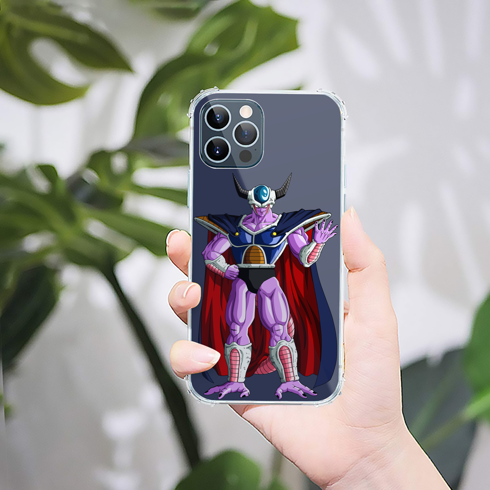 （画像用） ドラゴンボール コルド大王 DRAGON BALL King Cold 【iPhone 12シリーズ対応】透明スマホケース（クリアソフトケース）